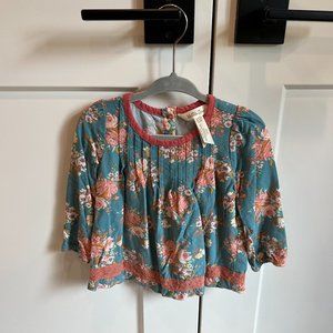 Matilda Jane Just Imagine Afina floral Rayon Top, 12-18 Months